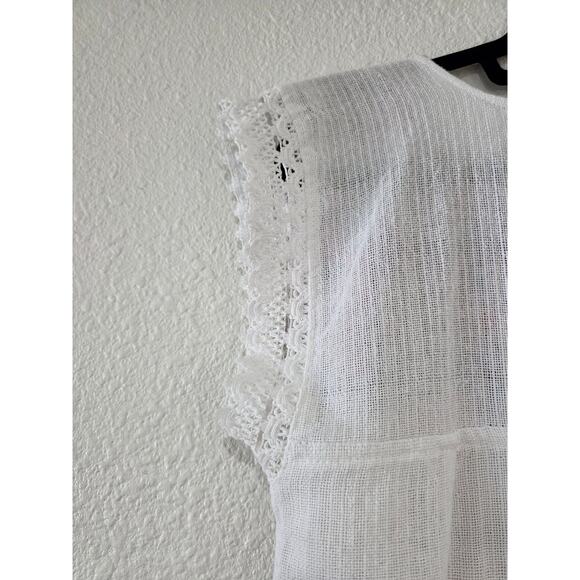 Handmade Mexican Embroidered Top – Size Large – Boho Festival Blouse - Picture 5 of 9